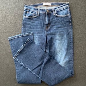 Flying Monkey slim boot dark wash mid rise jeans